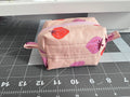 Quilted Strawberry mini boxy pouch