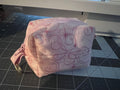 Quilted Pink princess mini boxy pouch