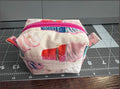 Quilted ice cream boxy mini pouch